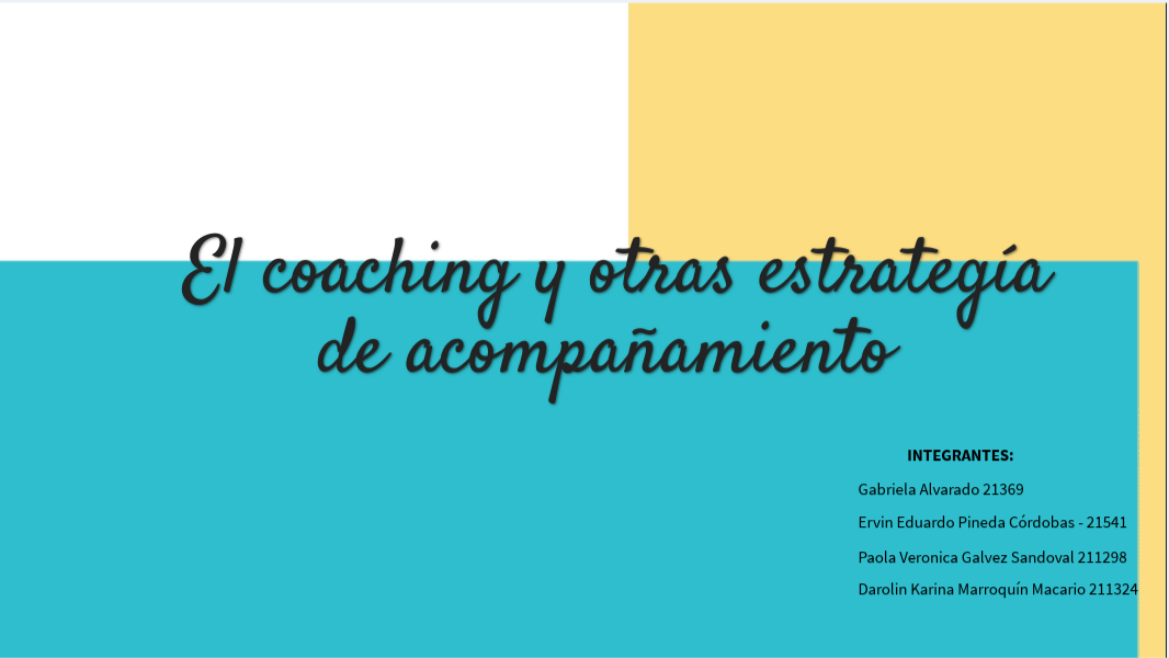COACHING | Genially