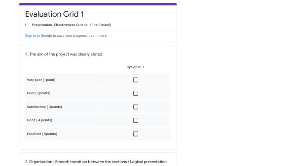 Evaluation Grid by Nabila Tahri