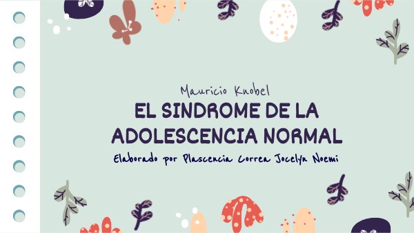 El Sindrome De La Adolescencia Normal Knobel Pdf