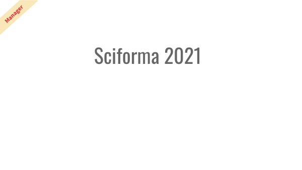Sciforma Manager | Genially