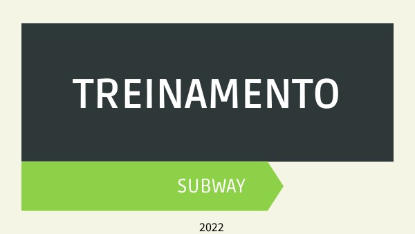 Treinamento Subway - Novos auditores | Genially