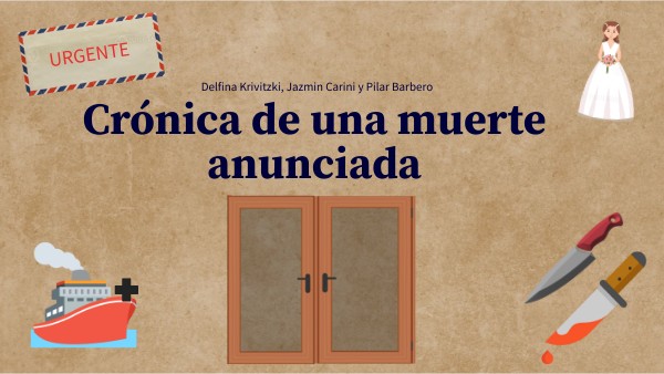 Crónicas de una muerte anunciada | Genially