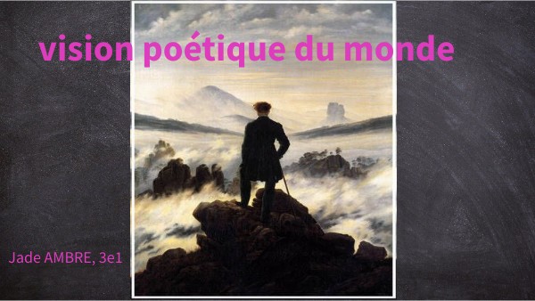 Page De Garde De La Vision Poetique Du Monde