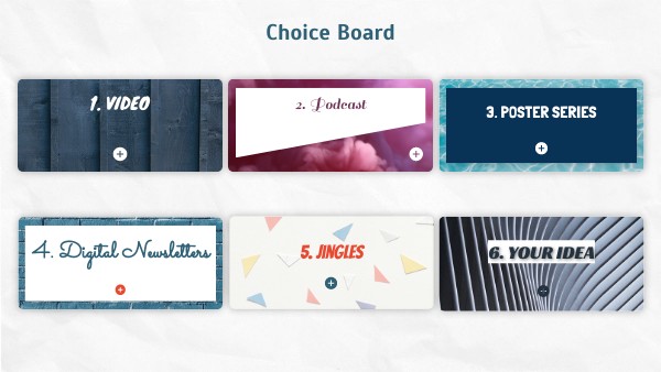 10.1.2 Choice Board 202021 | Genially