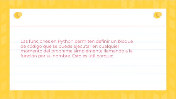 las funciones en python | Genially
