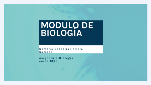 modulo de biología | Genially