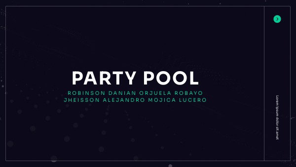 PARTY POOL | Genially