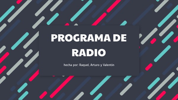 Presentacion De Un Programa De Radio Ejemplos view.genially.com