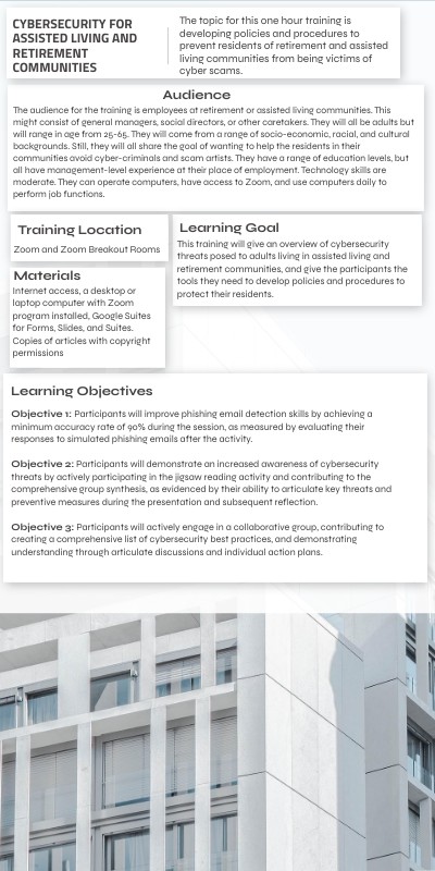 Training Storyboard Group Project | Genially