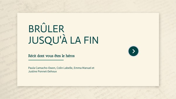 Livre A Bruler A La Fin