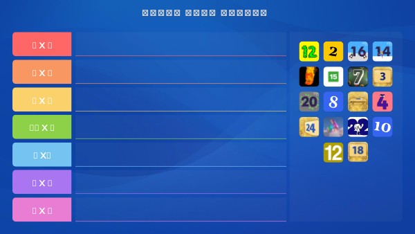 LIST OF LEVELS