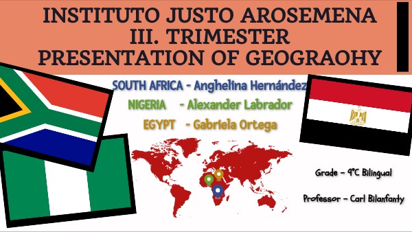 PRESENTATION OF GEOGRAPHY 9°C | Genially