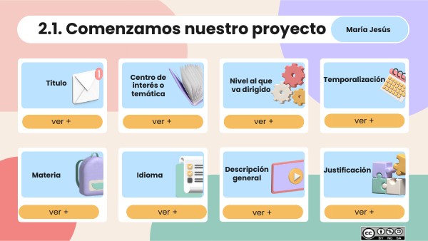 María Jesús - 2.1. COMENZAMOS NUESTRO PROYECTO | Genially