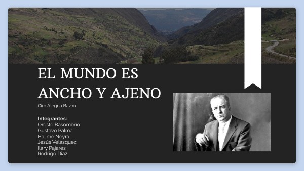 EL MUNDO ES ANCHO Y AJENO | Genially