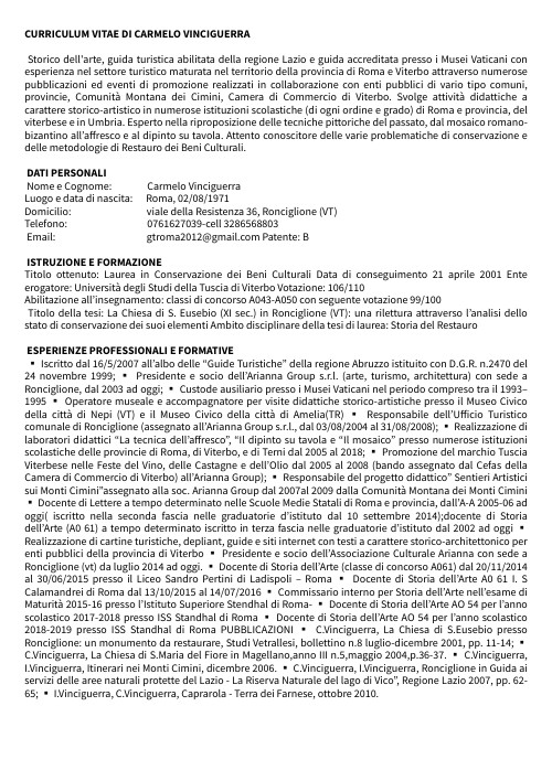 Curriculum vitae | Genially