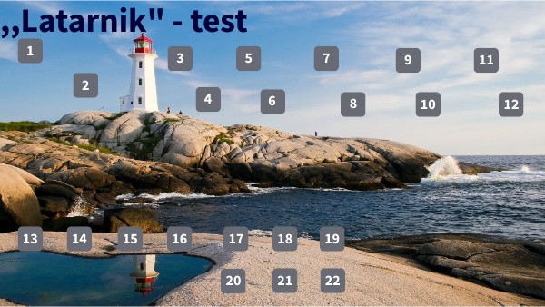 Jak Miał Na Imię Latarnik Latarnik - test | Genially