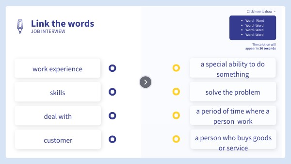 JOB INTERVIEW VOCABULARY