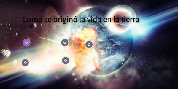 Imagen interactiva el origen de la vida en la tierra | Genially