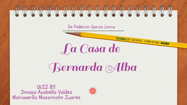 Quiz la casa de Bernarda alba | Genially