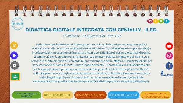 Agenda 5 Webinar di 7 - DDI con Genially