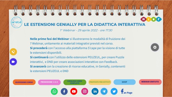 Agenda 1 Webinar di 7 -Le estensioni Genially per la didattica Interat ...