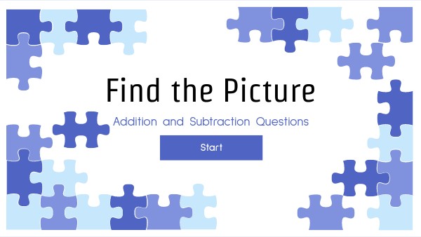 first grade computation puzzle