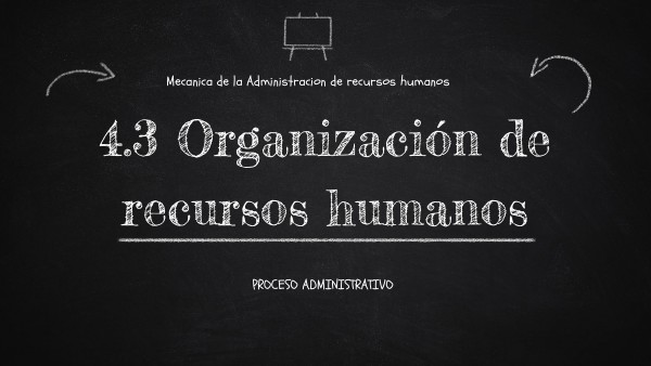 Mecánica de la Administración de recursos humanos