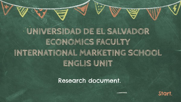 Presentation of research work. | Genially