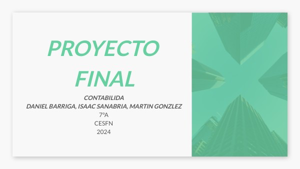 Proyecto Final Contabilidad | Genially
