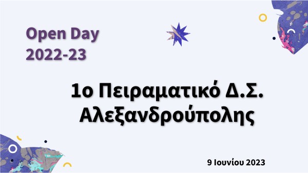 OPEN DAY | Genially