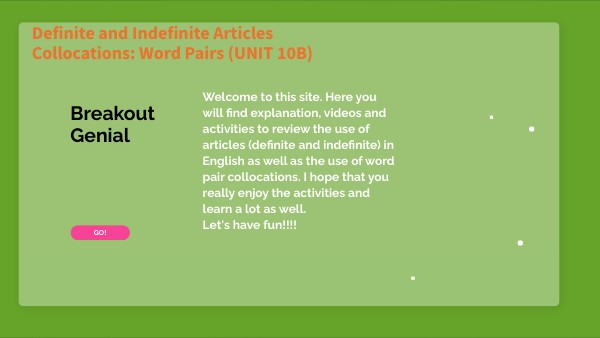 UNIT 10 Review (BOOK 4) | Genially