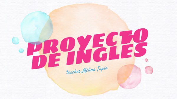 proyecto de inglés