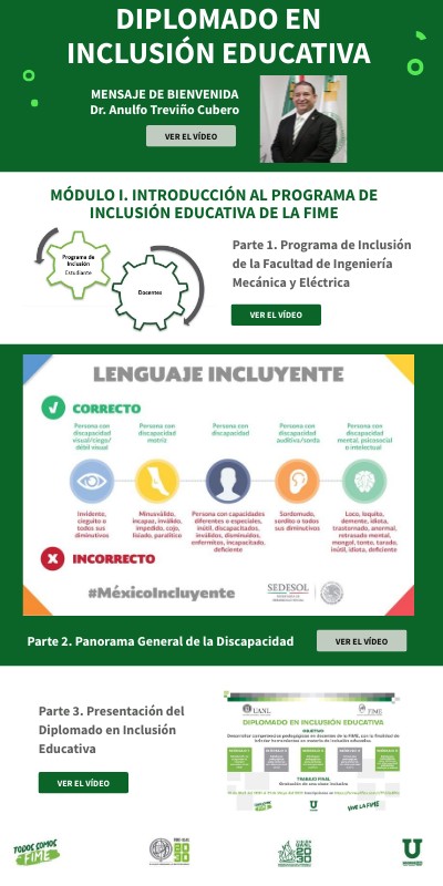 Módulo I. Introducción al programa de inclusión educativa de la FIME