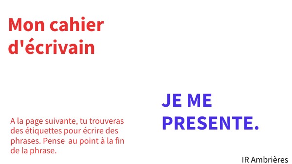 JE ME PRESENTE