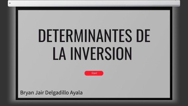 Determinantes de la Inversion | Genially