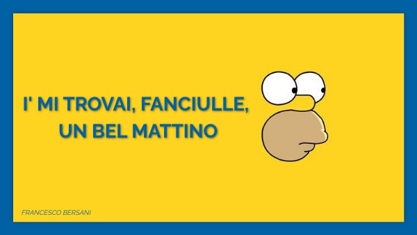 I Mi Trovai Fanciulle Un Bel Mattino Parafrasi