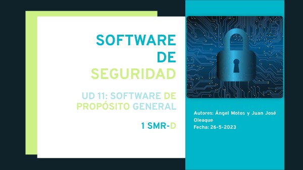 SOFTWARE DE SEGURIDAD MME