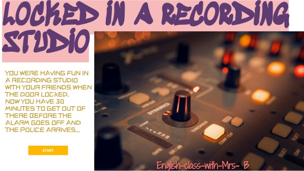 Locked in a recording studio