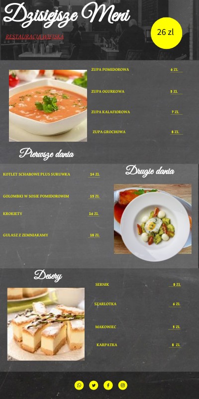 VERTICAL TODAY'S MENU | Genially