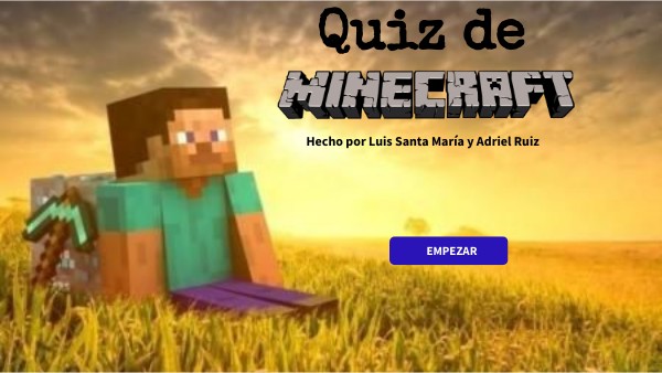 MINECRAFT Quiz | Genially