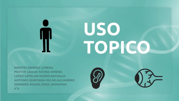 PRESENTACIÓN USO TOPICO | Genially
