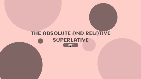 the absolute and relative superlative