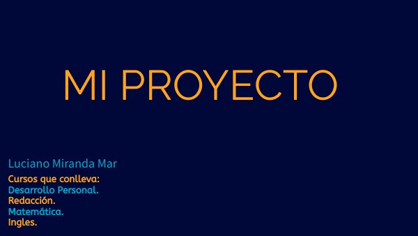 Mi proyecto final