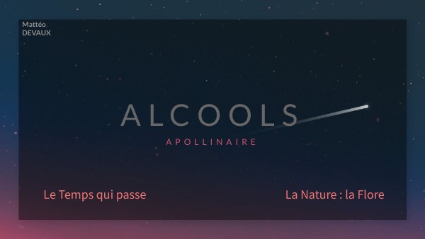 Travail Alcools Apollinaire