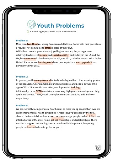 Reading: Youth Problems