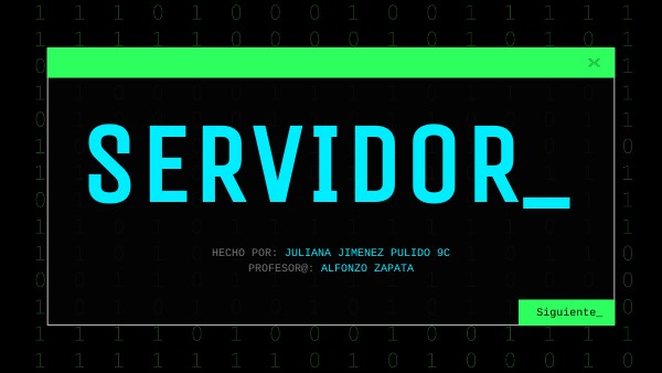 SERVIDOR | Genially