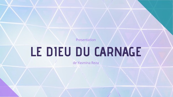 Le Dieu Du Carnage Nombre De Pages le dieu du carnage