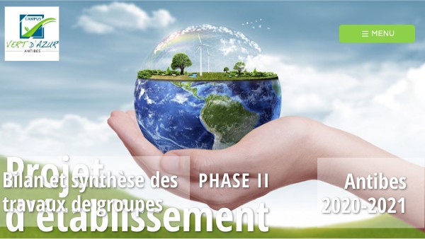 Projet Etablissement phase II | Genially