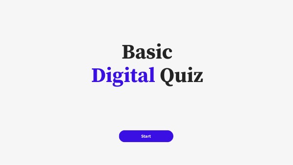 Basic digital quiz | Genially