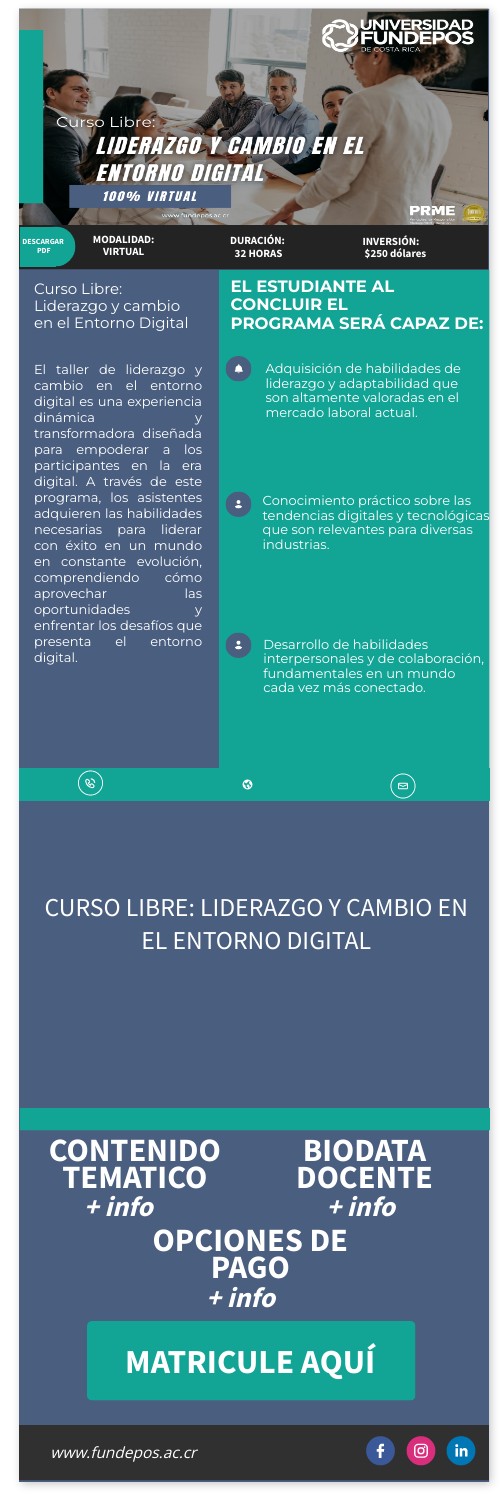 Curso Libre: Liderazgo y cambio en el Entorno Digital | Genially